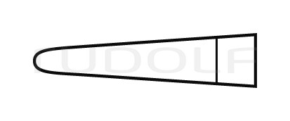 RU 6046-13 / Porte-Aiguille Webster, Lisse, TC, Droit 13 cm