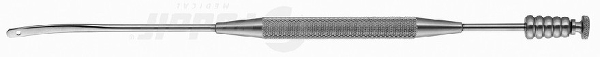 RU 6429-02 / Saug-Dissektor Negus, Gebogen 21,5 cm, 4 mm
