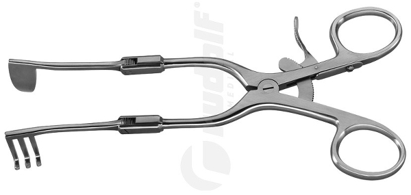 RU 4694-05 / Antrum Gelenksperrer, Links 3 Zähne 16,0 cm, Rechts Valve 26x12 mm