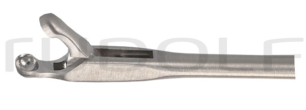 RU 8650-04/21 / Laryng. Spoon Fcps. Str., TH-MOV. Shaft Length 23cm/9", Conicø2/3mm, Jaw 2mm