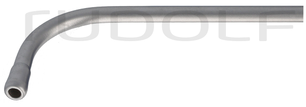 RU 7840-40 / Ear Catheter Hartmann, Curved, 4 mm, 13.5 cm - 5 1/4"