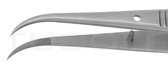 RU 4293-10 / Pinza Per Schegge Con Perno, Curva 10,5 cm