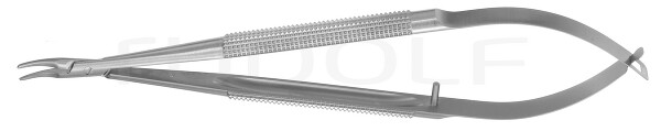 RU 5971-14 / Neddle Holder Barraquer Cvd., W/O. Ratchet, 1,0mm, 14cm, 5 1/2"