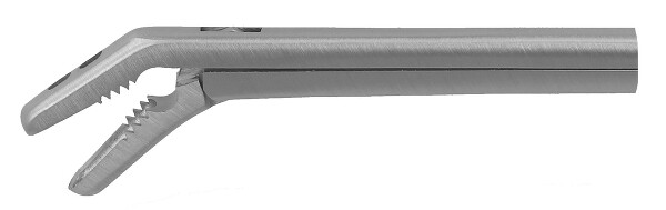 RU 6493-26 / Laminotomo, Morso, Angolato in Giu Dentellato, Larghezza Morso 3x12mm, 16cm