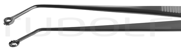 RU 4078-60 / Tumor- und Gefaesspinzette Hunt, Gewinkelt, 20 cm, Ø 5 mm