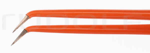 HF515-558 / Pinza Bipolare, Attacco Piatto, Angolata 18cm, 0,30mm, Non-Stick