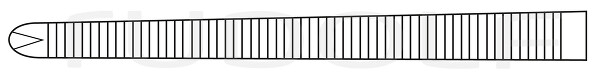RU 3010-20 / Pinza Emost. Ochsner-Kocher, Retta, 1x2D 20,0 cm