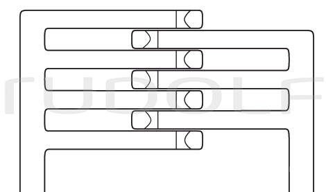 RU 4725-25 / Écarteur Weitlaner, Mousse, 3 x 4 Dents 24 cm
