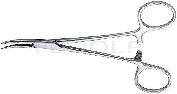 RU 3164-01 / Delicate Haemostatic Frcps, Moynihan Curved Sideways, 13,5cm
/5 1/4"