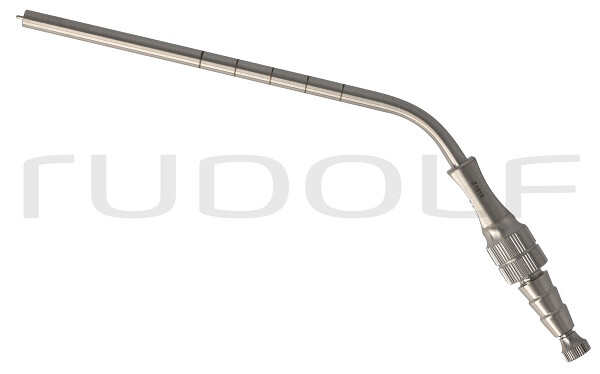 RU 6420-85 / Suction Tube Frazier, Ø 5,0mm, 15 Ch/Fr, (Wl) 100 mm - 4", W. CUT-OFF, LUER-HUB and Stylet