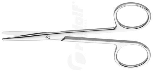 RU 1650-10 / Scissors Baby-Lexer(Knapp), Bl/Bl, Str. 10 cm, 4"