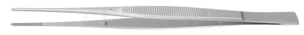 RU 4052-17 / Dressing Forceps Taylor, Straight, 1.5 mm, Dissector End, (L) 17,5cm
 - 7"