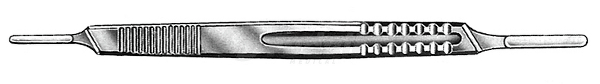 RU 4850-10 / Scalpel Double Handle No. 3+4