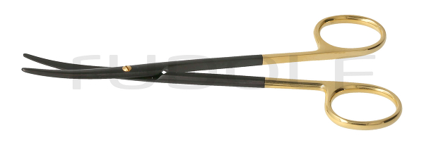 RU 1314-14C / Diss. Scissors Metzenbaum, Cvd., TC, Ceramic Coated, 14,5 cm - 5 3/4"