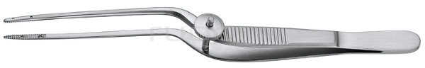 RU 7863-15 / Forceps Cottle, Toothed, Serrated, Bayonet-Shaped, 15 cm - 6"