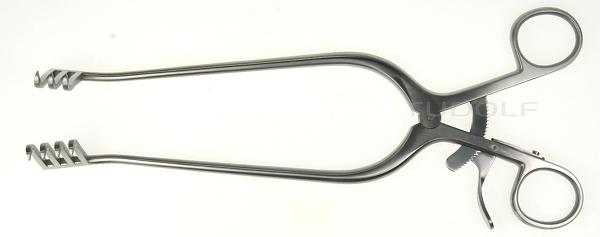 RU 4724-25 / Retractor Weitlaner, Sharp 24cm
, 9 1/2", 3x4 Teeth