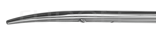 RU 1718-17M / Endarterektomieschere, St/St, Geb., MC 17,0 cm