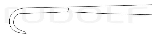 RU 4500-08 / Divaricatore Volkmann, Acuto, 8 Denti 22,5 cm