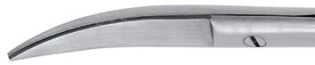 RU 2421-09 / Forbice Iris, Curva, 9.5 cm - 3 3/4"