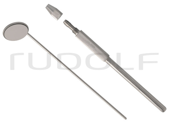 RU 8666-02 / Griff Z. Kehlkopfspiegel 13cm