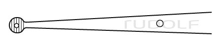 RU 4079-56 / Micro-Pinza Ad Anelli, Retta 22,0 cm, 2 mm