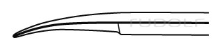 RU 2252-43 / Mikro-Schere, geb. 20,0 cm