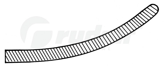 RU 6531-18 / Pince-Clamp Intestinale Baby-Doyen Courbée, 18 cm