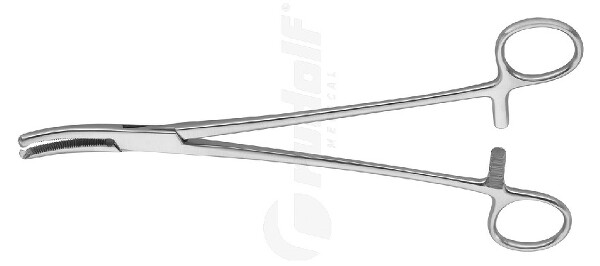RU 3435-22 / Pinza P. Isterectomia Werthem, Curva Leg. 1x2D, 22,0 cm