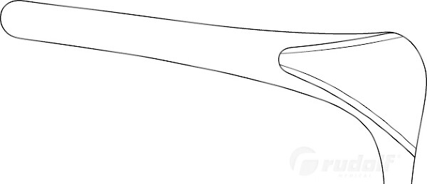 RU 8012-75 / Nasal Specula Killian, Figure 3, 75 mm, Screw Joint, 14 cm - 5 1/2"