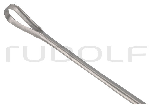 RU 7322-11 / Curetta Uterina Recamier, Rigida, Tagl. 31,0 cm, Fig. 4,11 mm