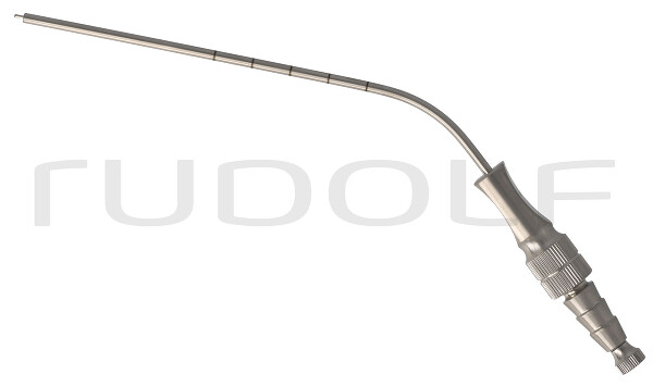 RU 6420-78 / Suction Tube Frazier,  Ø 2,5mm, 8 Ch/Fr, (Wl) 100 mm - 4", W. CUT-OFF, LUER-HUB and Stylet