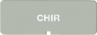CS950-061 / Kennzeichnungsschild; Silber mit Gravur