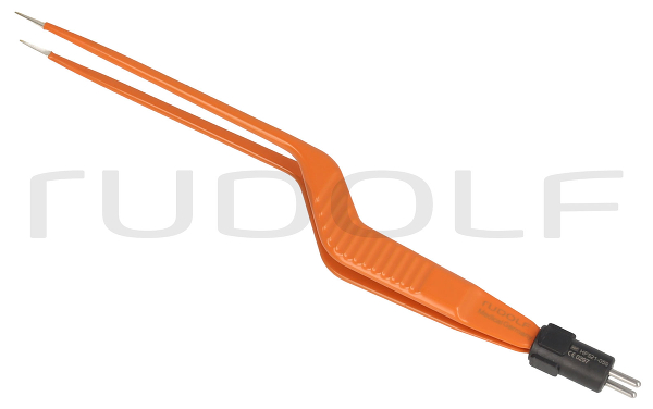 HF521-059 / Bipolar Forceps, 2-Pin-Plug, Bayonett, 18cm
 - 7", 0,60mm
, Non-Stick