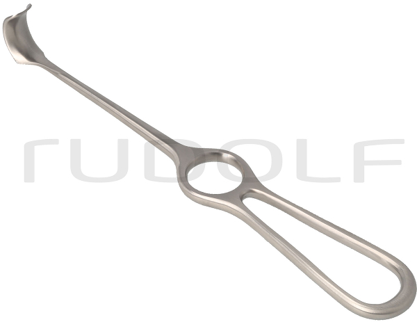 RU 4536-02 / Kocher Retractor, 21 x 14 mm, (L) 21.5 cm - 8 1/2"