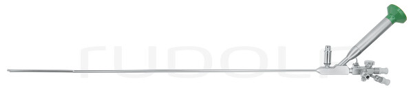 EU109-212 / Uretero-Renoscope, Autoclavable Semirigid, 8/9,8Fr, 12°, Wl430mm, with Lateral Eyepiece