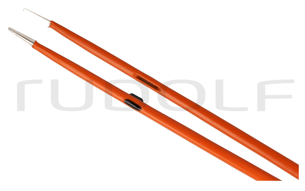 HF521-172 / Bipolar Forceps, 2-Pin-Plug, Bayonett, 22cm
 - 8 3/4", 1,0mm
, Non-Stick