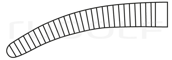 RU 3381-15 / Pince Hémostat. Spencer-Wells, Courbée 15 cm