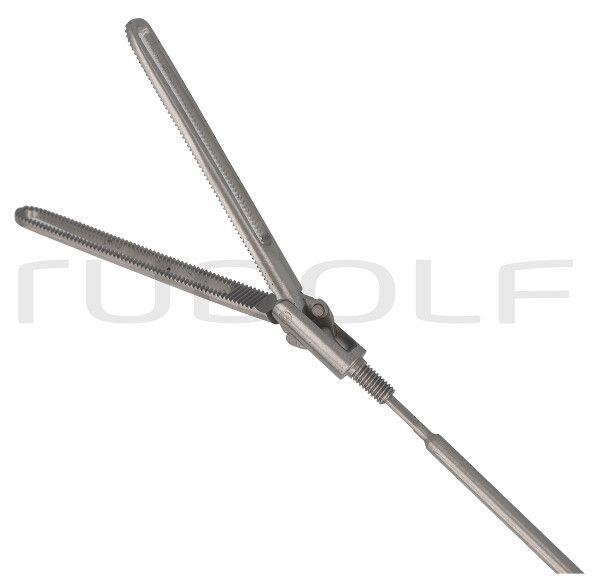 RS000-769 / Terminal De Agarre Estriado Ø 5 mm, 450 mm, 39 mm, Biarticulado