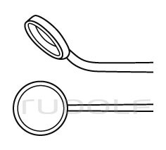 RU 8853-07 / Nicola Curette, Bayon., 45° Angled Up, Ø 6,5 mm, 26cm - 10 1/4"