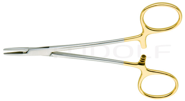 RU 6056-13 / Needle Holder Halsey, TC, Str. 13cm, 5"