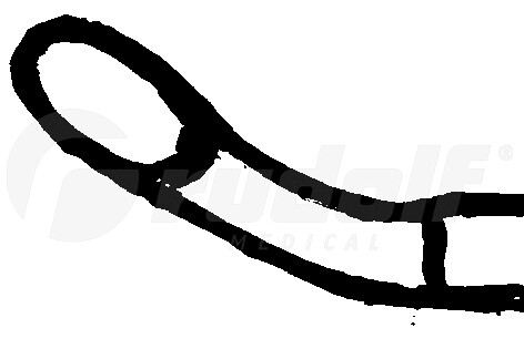 RU 7891-13 / Micro Pinza Aur., Cv.-De, Cu. 1 x 0.6 mm, 8 cm - 3 1/4"