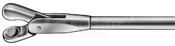 RU 8651-21 / Laryng. Fcps. Cup-Shpd., Strong Shaftl. 23 cm
/8", Shaftø2,5 mm, Jaw 4 mm