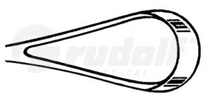 RU 7322-05 / Curette Utérine Recamier, Rigide Tranchante, 31,0 cm, Fig. 00, 5 mm