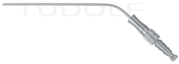 RU 6420-19 / Suction Tube Frazier (Fergusson), Ø 2,5mm 8 Ch/Fr, (Wl) 110mm - 4 1/4", W. CUT-OFF, LUER-HUB and Stylet
