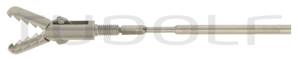 RS000-556 / Insert Grasping and Biopsy Fcps., with Serrated Spoon, Double Action, Ø 5 mm
