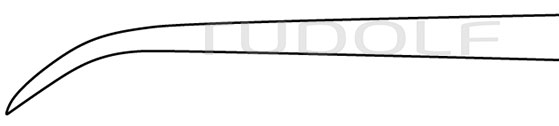 RU 4625-00 / Osteotome Obwegeser, Cvd. 23,5cm
, 9 1/4", 10mm
