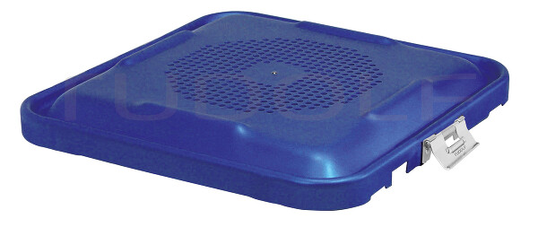 CS417-002 / Couvercle Seul, Perforé, Bleu, 285x280mm 285 x 280 mm
