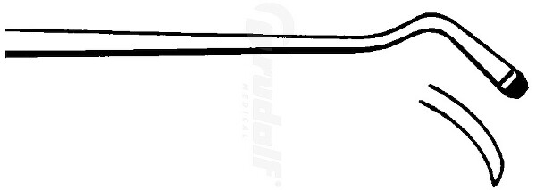 RU 7908-01/02 / Dissector Fisch, Double Curved, Left, Sharp, 16 cm - 6 1/4"