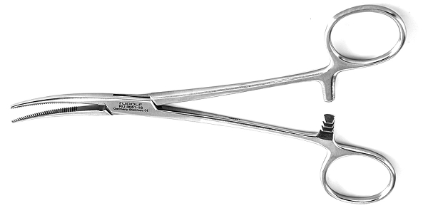 RU 3051-16 / Delicate, Hemostat. Fcps, Kelly-Rankin, Cvd 16 cm - 6 1/4"