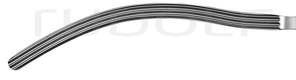 RU 6551-25 / Pinza Intestinal Kocher, Curva, 25 cm